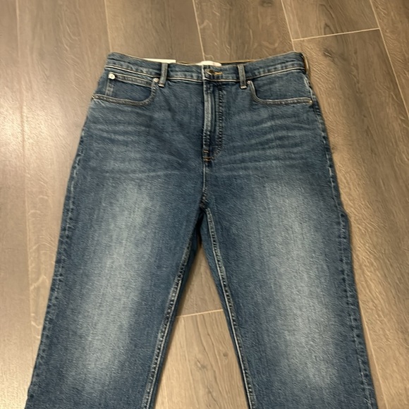 EVERLANE The Way High Slim Dark Wash Jeans Women Size 31 Short - Picture 4 of 15